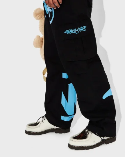 Minus Two Graff Noir Cargos(Logo Bleu)