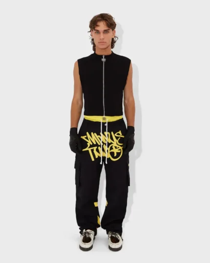 Minus Two Graff Noir Cargos(Logo Jaune)