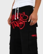 Minus Two Graff Noir Décapotable Cargos(Logo Rouge)