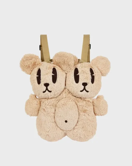 Minus Two Mascotte De Nounours Beige Sacoche